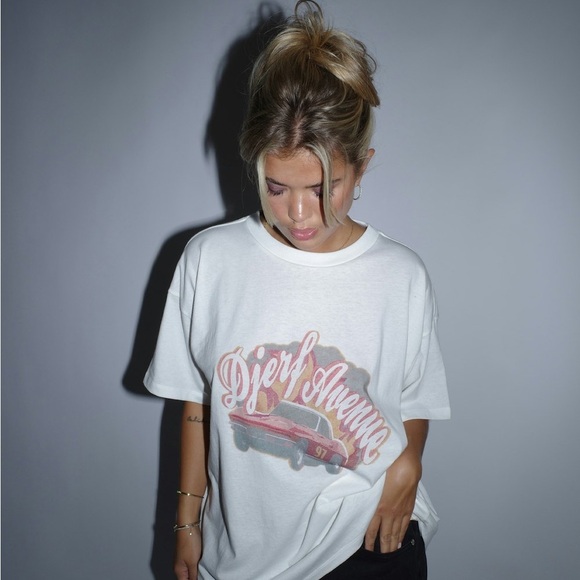 DJERF AVENUE Graphic TShirt - Picture 1 of 9